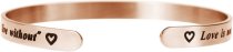 Queenberry. Love is.. Finding Someone You Can't Live Without Adjustable Cuff Bracelet Wristband Bangle