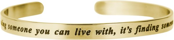 Qina C. Love is.. Finding Someone You Can't Live Without Adjustable Cuff Bracelet Wristband Bangle