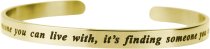 Qina C. Love is.. Finding Someone You Can't Live Without Adjustable Cuff Bracelet Wristband Bangle
