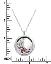 Love You to the Moon and Back Aunt Niece Family Floating Locket Crystal Chain Necklace Pendant 30mm