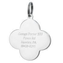 Stainless Steel Pet Id Tags, Personalized Dog Tags & Cat Tags Laser-engraved Front & Back