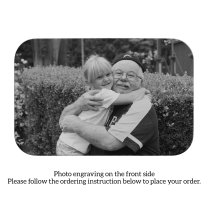 Stainless Steel Braver Stronger Smarter Granddaughter Personalized Photo Engraved Metal Wallet Mini Love Insert Note Card