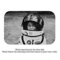 Stainless Steel Chase Your Dream Personalized Photo Engraved Metal Wallet Mini Love Insert Gift Note Card