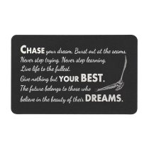 Chase Your Best Dream Personalized Photo Engraved Metal Wallet Mini Insert Card