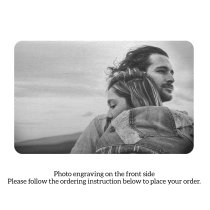 Chase Your Best Dream Personalized Photo Engraved Metal Wallet Mini Insert Card