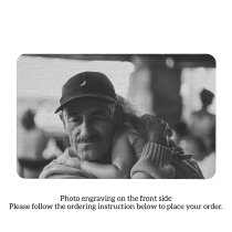 Braver Stronger Smarter Granddaughter Personalized Photo Engraved Metal Wallet Mini Insert Card