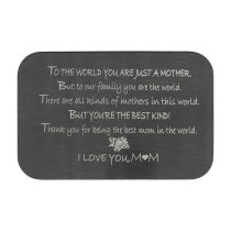 Stainless Steel Love Best Mom Personalized Photo Engraved Metal Wallet Mini Love Insert Note Card