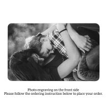Stainless Steel Braver Stronger Smarter Son Personalized Photo Engraved Metal Wallet Mini Love Insert Note Card