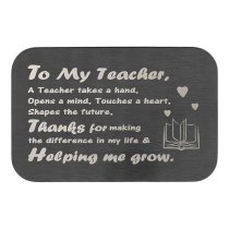 Stainless Steel Best Teacher Personalized Photo Engraved Metal Wallet Mini Love Insert Note Card