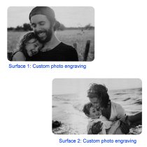 Personalized Photo on Both Sides Custom Engraved Metal Wallet Mini Love Insert Card