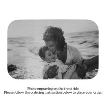 Stanless Steel Two Side Photos Custom Engraving Personalized Wallet Mini Love Insert Card