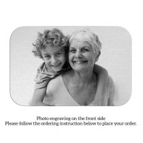 Stanless Steel Two Side Photos Custom Engraving Personalized Wallet Mini Love Insert Card