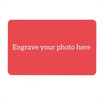 Personalized Photo on Both Sides Custom Engraved Aluminum Wallet Love Insert Card Red