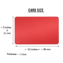 Personalized Photo on Both Sides Custom Engraved Aluminum Wallet Love Insert Card Red
