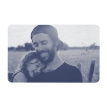 Aluminum Engraved Best Dad Ever Personalized Photo Wallet Card From Daughter Navy