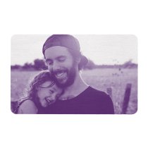 Aluminum Engraved Best Dad Ever Personalized Photo Wallet Card From Daughter Purple