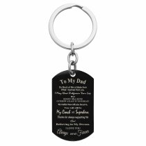 Superhero Coach Dad Personazlied Text Dog Tag Military Keychain Son or Daughter
