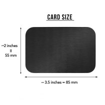 Stainless Steel Personalized Text Engraved Best Dad Wallet Card Father's Day Birthday Gift