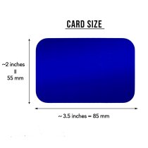 Stainless Steel Personalized Text Engraved Best Dad Wallet Card Father's Day Birthday Gift Blue