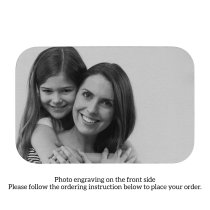 Stainless Steel One Side Photo One Side Text Custom Engraving Personalized Mini Wallet Love Insert Card