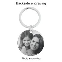 Personalized Photo + Great Social Worker Circle Round Dog Tag Pendant Keychain Great Teacher Graduation Gift Keepsake