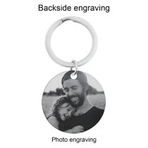 Personalized Photo + Great Social Worker Circle Round Dog Tag Pendant Keychain Great Teacher Graduation Gift Keepsake