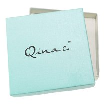 Qina C. Love You to the Moon and Back Personalized Photo Engrave Dangle Charm Adjustable Wire Bangle Bracelet Inspirational Gift