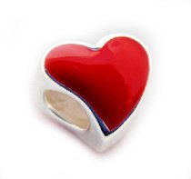 Sterling Silver Red Enamel Heart Forever Together Letter Kissing Couple Bead Charm Sets for Pandora Troll Chamilia Biagi European Charm Bracelets