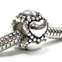 Sterling Silver Endless Love Heart Lock Key Dots Daiy Flower Charm Bead Sets for Pandora Troll Chamilia Biagi European Charm Bracelets