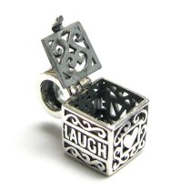 Sterling Silver White Simulated Pearl Memory Locket Leaft Flower Heart Bead Charm Sets for Pandora Troll Chamilia Biagi European Charm Bracelets