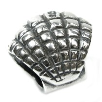 Sterling Silver Sea Shell Bead Charm for Pandora Troll Biagi Chamilia