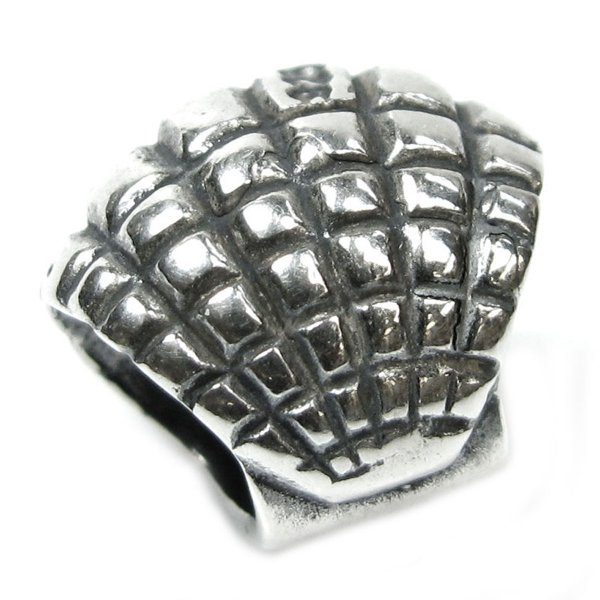 Sterling Silver Sea Shell Bead Charm for Pandora Troll Biagi Chamilia