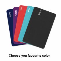 Personalized Photo / Text Custom Engraved Aluminum Wallet Mini Love Insert Card - Navy
