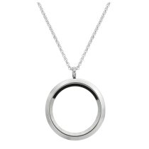 Round Floating Photo Locekt As Necklace Pendant