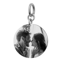 1-sided Personalized Photo Engraving Custom Pendant Dangle Charm Bead for European Charm Bracelets