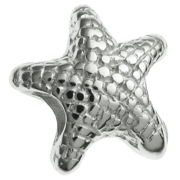 Sterling Silver Starfish Star Bead Charm for Pandora Biagi Troll Chamilia