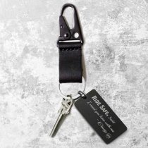 Queenberry Ride Safe Love Custom Engraved Personalized Name Text Dog Tag Keychain