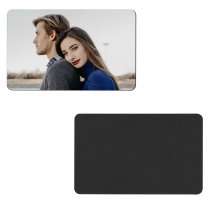 Full Color Photo Printing Anodized Aluminum Custom Wallet Mini Love Insert Card Handmade to Husband Wife Lover Birthday Anniversary Valentines Gift - Black