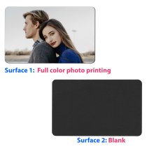 Full Color Photo Printing Anodized Aluminum Custom Wallet Mini Love Insert Card Handmade to Husband Wife Lover Birthday Anniversary Valentines Gift - Black