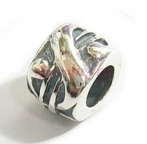 Sterling Silver Dollar Sign Bead Charm Pandora Troll Biagi Chamilia