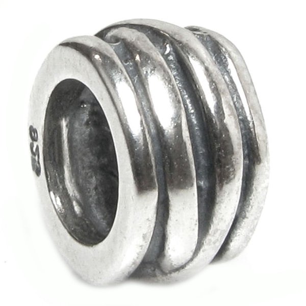 Sterling Silver Celtic Braid Tube Spacer Bead Charm for Pandora Biagi Troll Chamilia
