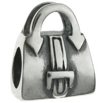 Sterling Silver Handbag Bead Charm fits Pandora, Chamilia, Troll, Biagi
