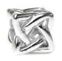 Sterling Silver Celtic Ribbon Cross Bead / Charm For Pandora Troll Biagi Chamilia European Story Charm Bracelets
