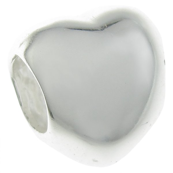 Valentines Sterling Silver Sweet Love Heart Bead Charm for Pandora Troll Biagi Chamilia
