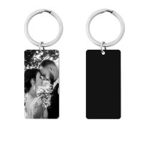Queenberry Laser Custom Engraved Personalized Photo Picture Memorial Dog Tag Keychain