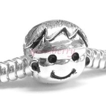 Sterling Silver Cute baby Boy Kid Bead Charm For European Charm Bracelet Jewelry