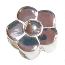 Sterling Silver Daisy Flower Bead Charm For Pandora Troll Biagi Chamilia European Charm Bracelets