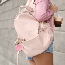 Personalized Custom Photo Laser Engraving Message Text Cute Faux Fur Ball Pom Pom Pendant Charm Universal Car Key Fob Holder Gold Tone Metal Keychain Lobster Clasp- Black