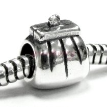 Sterling Silver Purse Wallet Bead Charm for Pandora Troll Chamilia Biagi European Bracelets