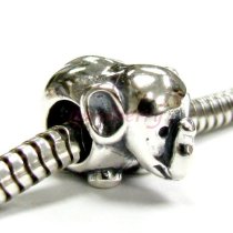 Sterling Silver Cute Animal Elephant Bead Charm Pandora Troll Biagi Chamilia